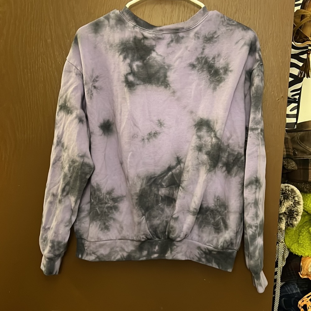 Purple tie dye crew neck - Picture 5 of 6